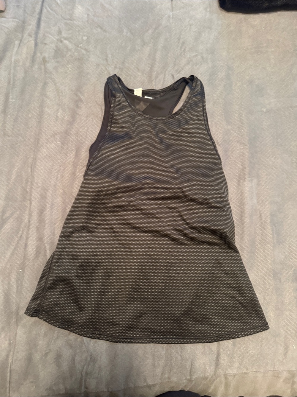lululemon athletica Black Mesh Racerback Tank w. Built-in bra